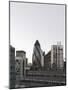 Cityscape with Swiss Re Tower by Architect Sir Norman Foster, 30 St Mary Axe, England-Axel Schmies-Mounted Photographic Print