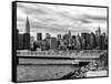 Cityscape with the Chrysler Building and Empire State Building Views-Philippe Hugonnard-Framed Stretched Canvas