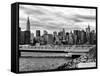 Cityscape with the Chrysler Building and Empire State Building Views-Philippe Hugonnard-Framed Stretched Canvas