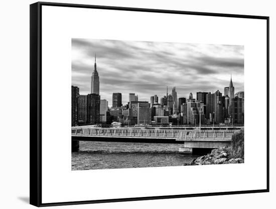 Cityscape with the Chrysler Building and Empire State Building Views-Philippe Hugonnard-Framed Stretched Canvas