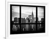 Cityscape with the Chrysler Building of Midtown Manhattan - NYC New York City, USA-Philippe Hugonnard-Framed Photographic Print