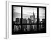 Cityscape with the Chrysler Building of Midtown Manhattan - NYC New York City, USA-Philippe Hugonnard-Framed Photographic Print