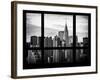 Cityscape with the Chrysler Building of Midtown Manhattan - NYC New York City, USA-Philippe Hugonnard-Framed Photographic Print