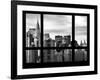 Cityscape with the Chrysler Building of Midtown Manhattan - NYC New York City, USA-Philippe Hugonnard-Framed Photographic Print