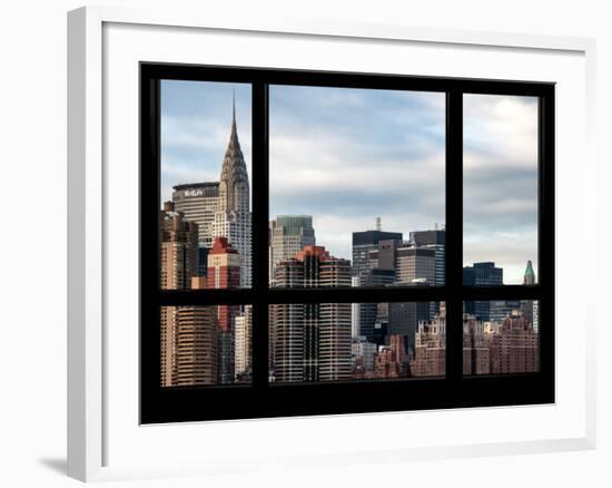 Cityscape with the Chrysler Building of Midtown Manhattan - NYC New York, USA-Philippe Hugonnard-Framed Photographic Print