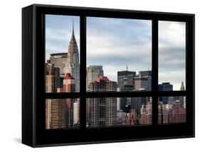 Cityscape with the Chrysler Building of Midtown Manhattan - NYC New York, USA-Philippe Hugonnard-Framed Stretched Canvas