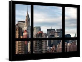 Cityscape with the Chrysler Building of Midtown Manhattan - NYC New York, USA-Philippe Hugonnard-Framed Stretched Canvas