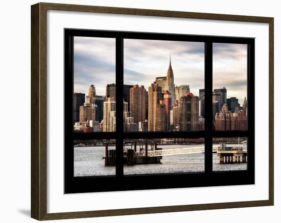 Cityscape with the Chrysler Building of Midtown Manhattan - NYC New York, USA-Philippe Hugonnard-Framed Photographic Print