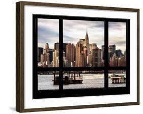 Cityscape with the Chrysler Building of Midtown Manhattan - NYC New York, USA-Philippe Hugonnard-Framed Photographic Print