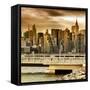 Cityscape with the Chrysler Building-Philippe Hugonnard-Framed Stretched Canvas