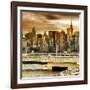 Cityscape with the Chrysler Building-Philippe Hugonnard-Framed Photographic Print