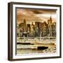 Cityscape with the Chrysler Building-Philippe Hugonnard-Framed Photographic Print