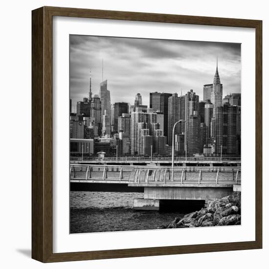 Cityscape with the Chrysler Building-Philippe Hugonnard-Framed Photographic Print