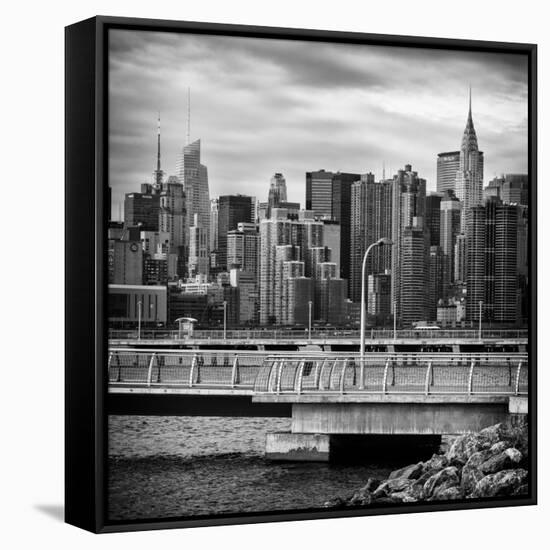 Cityscape with the Chrysler Building-Philippe Hugonnard-Framed Stretched Canvas