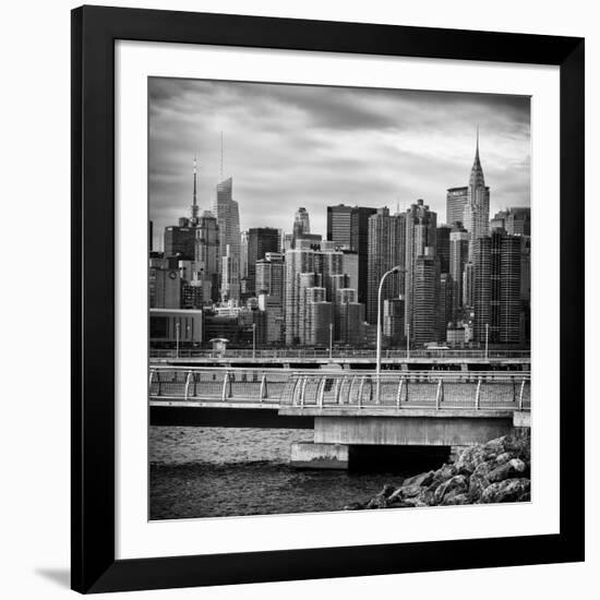 Cityscape with the Chrysler Building-Philippe Hugonnard-Framed Photographic Print