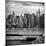 Cityscape with the Chrysler Building-Philippe Hugonnard-Mounted Photographic Print