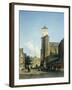 Cityscape with the Church of St Denis in Liege-Jan Weissenbruch-Framed Art Print