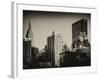 Cityscape with the Empire State Building and the New Yorker Hotel-Philippe Hugonnard-Framed Photographic Print