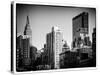 Cityscape with the Empire State Building and the New Yorker Hotel-Philippe Hugonnard-Stretched Canvas