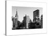 Cityscape with the Empire State Building and the New Yorker Hotel-Philippe Hugonnard-Stretched Canvas