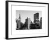 Cityscape with the Empire State Building and the New Yorker Hotel-Philippe Hugonnard-Framed Art Print