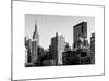 Cityscape with the Empire State Building and the New Yorker Hotel-Philippe Hugonnard-Mounted Art Print