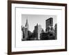 Cityscape with the Empire State Building and the New Yorker Hotel-Philippe Hugonnard-Framed Art Print