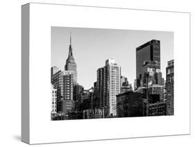 Cityscape with the Empire State Building and the New Yorker Hotel-Philippe Hugonnard-Stretched Canvas