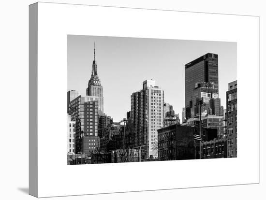 Cityscape with the Empire State Building and the New Yorker Hotel-Philippe Hugonnard-Stretched Canvas