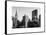 Cityscape with the Empire State Building and the New Yorker Hotel-Philippe Hugonnard-Framed Stretched Canvas