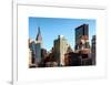 Cityscape with the Empire State Building and the New Yorker Hotel-Philippe Hugonnard-Framed Art Print