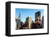 Cityscape with the Empire State Building and the New Yorker Hotel-Philippe Hugonnard-Framed Stretched Canvas