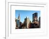 Cityscape with the Empire State Building and the New Yorker Hotel-Philippe Hugonnard-Framed Art Print