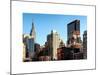 Cityscape with the Empire State Building and the New Yorker Hotel-Philippe Hugonnard-Mounted Art Print