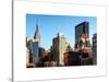 Cityscape with the Empire State Building and the New Yorker Hotel-Philippe Hugonnard-Stretched Canvas