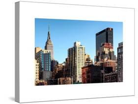 Cityscape with the Empire State Building and the New Yorker Hotel-Philippe Hugonnard-Stretched Canvas