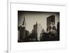 Cityscape with the Empire State Building and the New Yorker Hotel-Philippe Hugonnard-Framed Art Print