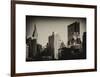 Cityscape with the Empire State Building and the New Yorker Hotel-Philippe Hugonnard-Framed Art Print