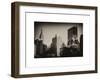 Cityscape with the Empire State Building and the New Yorker Hotel-Philippe Hugonnard-Framed Art Print