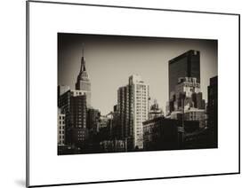 Cityscape with the Empire State Building and the New Yorker Hotel-Philippe Hugonnard-Mounted Art Print