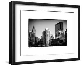 Cityscape with the Empire State Building and the New Yorker Hotel-Philippe Hugonnard-Framed Art Print