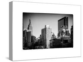 Cityscape with the Empire State Building and the New Yorker Hotel-Philippe Hugonnard-Stretched Canvas