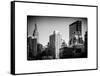 Cityscape with the Empire State Building and the New Yorker Hotel-Philippe Hugonnard-Framed Stretched Canvas