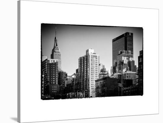 Cityscape with the Empire State Building and the New Yorker Hotel-Philippe Hugonnard-Stretched Canvas