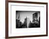 Cityscape with the Empire State Building and the New Yorker Hotel-Philippe Hugonnard-Framed Art Print