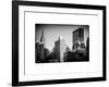 Cityscape with the Empire State Building and the New Yorker Hotel-Philippe Hugonnard-Framed Art Print