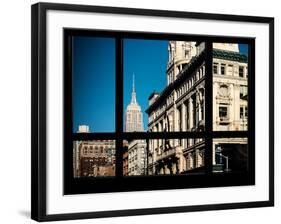 Cityscape with the Empire State Building - Downtown Manhattan - New York City - United States - USA-Philippe Hugonnard-Framed Photographic Print