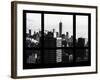 Cityscape with the One World Trade Center (1WTC) at Sunset - Manhattan, New York City, USA-Philippe Hugonnard-Framed Photographic Print