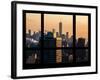 Cityscape with the One World Trade Center (1WTC) - Manhattan, New York, USA-Philippe Hugonnard-Framed Photographic Print