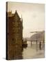 Cityscape with Warehouses Along an Amsterdam Canal Uilenburg-Willem Witsen-Stretched Canvas